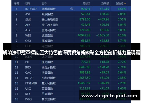解讀法甲冠軍標誌五大特色的深度視角新觀點全方位剖析魅力呈現篇
